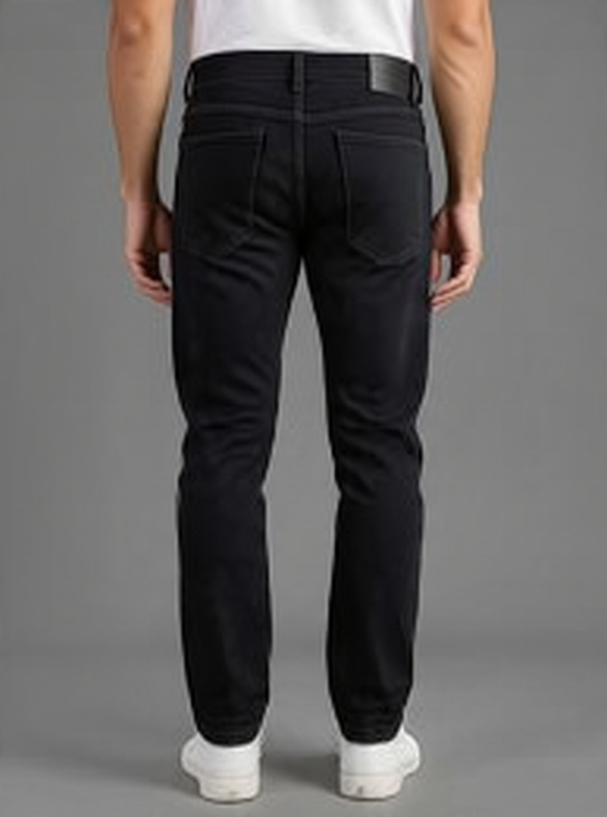 Men Regular Fit Black Casual Denim Jeans